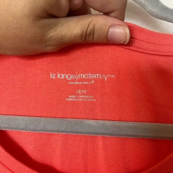 Liz Lange Coral Maternity Dress - Picture 3 of 3